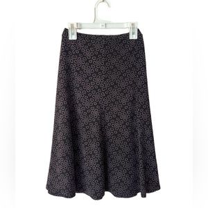 Patterned Midi Skirt